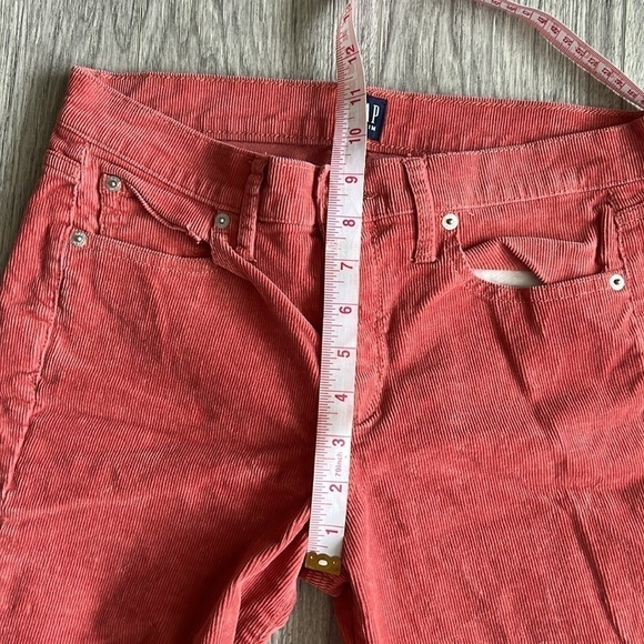 Gap Denim Coral Corduroy Pants Size 27 - Picture 6 of 8